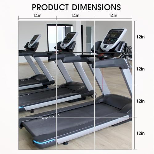 Image of VASUHOME Home Gym Mirrors 14 x12 Inch - 12PCS HD Glass Wall Mounted Mirror Tiles for Gym, Bedroom, Living Room, Door, Closet