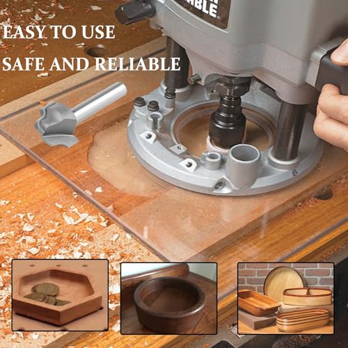 SpeTool Juice Groove Router Bits for Creating Precise Drainage Grooves and Decorative Edges with A 1/8\" Radius and A 1/4\" Shank in Custom Woodworking Projects