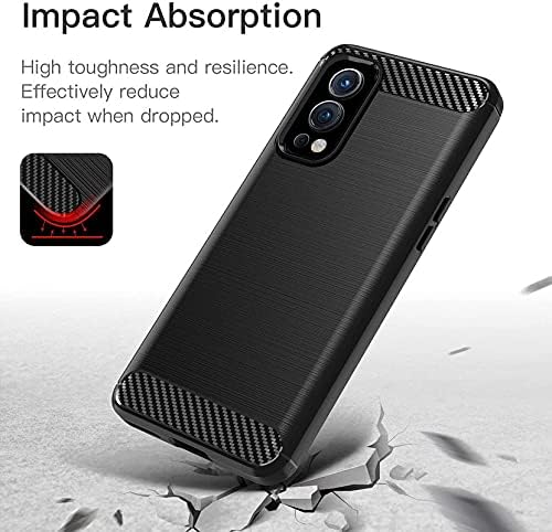 Image of Hybrid Carbon Fiber Back Case for Oneplus Nord 2 (Black)