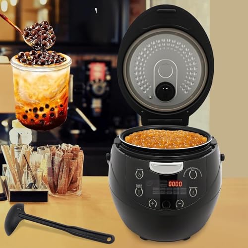 MáQuina Para Hacer Boba (6/8L),900/1350W Inteligente Comercial Con DistribucióN Uniforme Calor,VáLvula Antidesbordamiento Y Alivio PresióN,Para Boba,PudíN,Sagú Y Bolas Taro.,6L900W