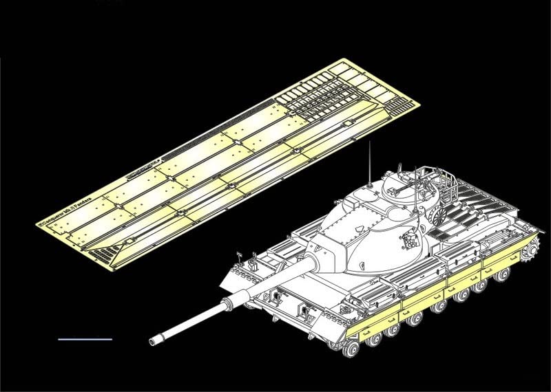Ensemble de jupe latérale pour char lourd Conqueror Mk.II 1/35