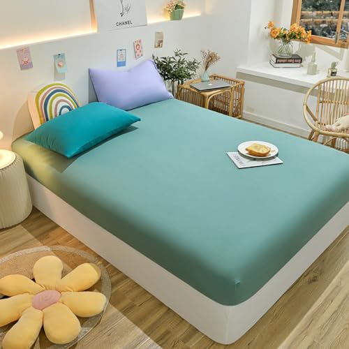 Protège-matelas élastique coton 180x200x25cm respirant pour lit king size