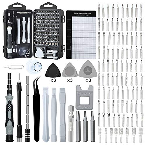 E·Durable Precision Screwdriver Set, 122 in 1 Electronic Tool kit with Case for Eyeglasses Watch iPhone Nintendo Switch Camera Computer Repair Kit