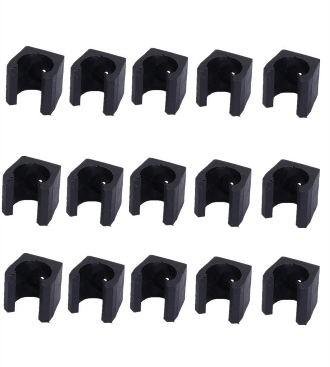 Mile 15 Pieces Billiards Snooker Cue Clips Cue Locating Clip Holder Small Cue Clips Storage Clamps fit for Pool Cue Racks Small Size