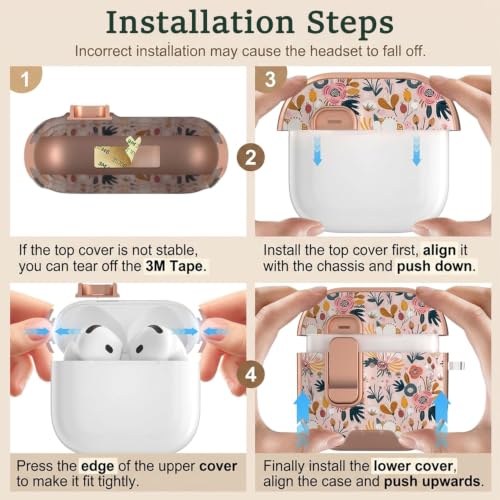 Image of ZORBES AirPods 4 Case Clear TPU Cover with Keychain for Daily Use