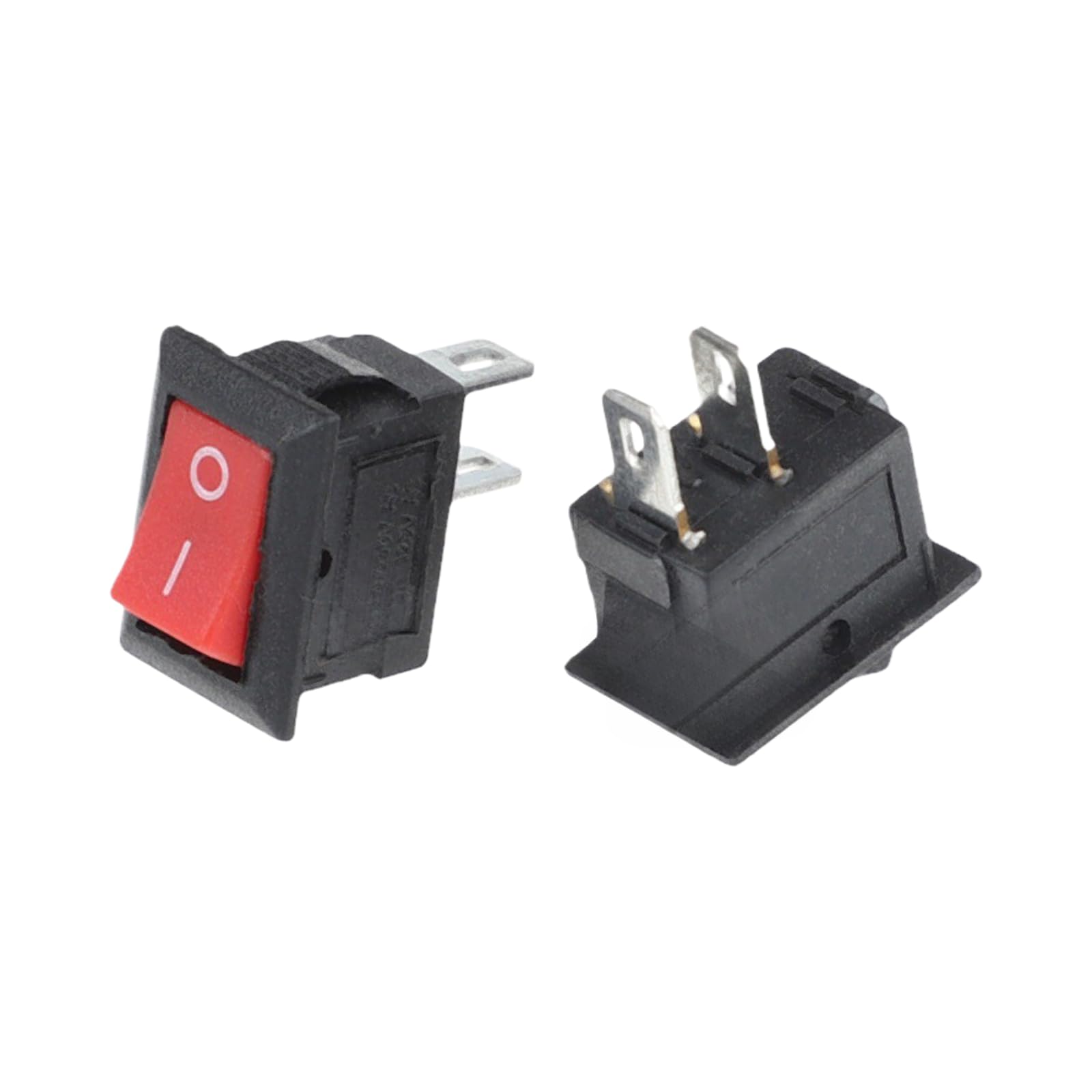 Interruptor tipo barco de 10x15mm mini basculante con patas largas y cortas de 1 unidad