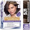 LOréal Paris Excellence Cool Creme Hair Dye - 5.11 Light Brown with Extra Ashes