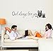 ufengke® "Owl Always Love You" Cute Owl Wall Decals, Children's Room Nursery Removable Wall Stickers Murals