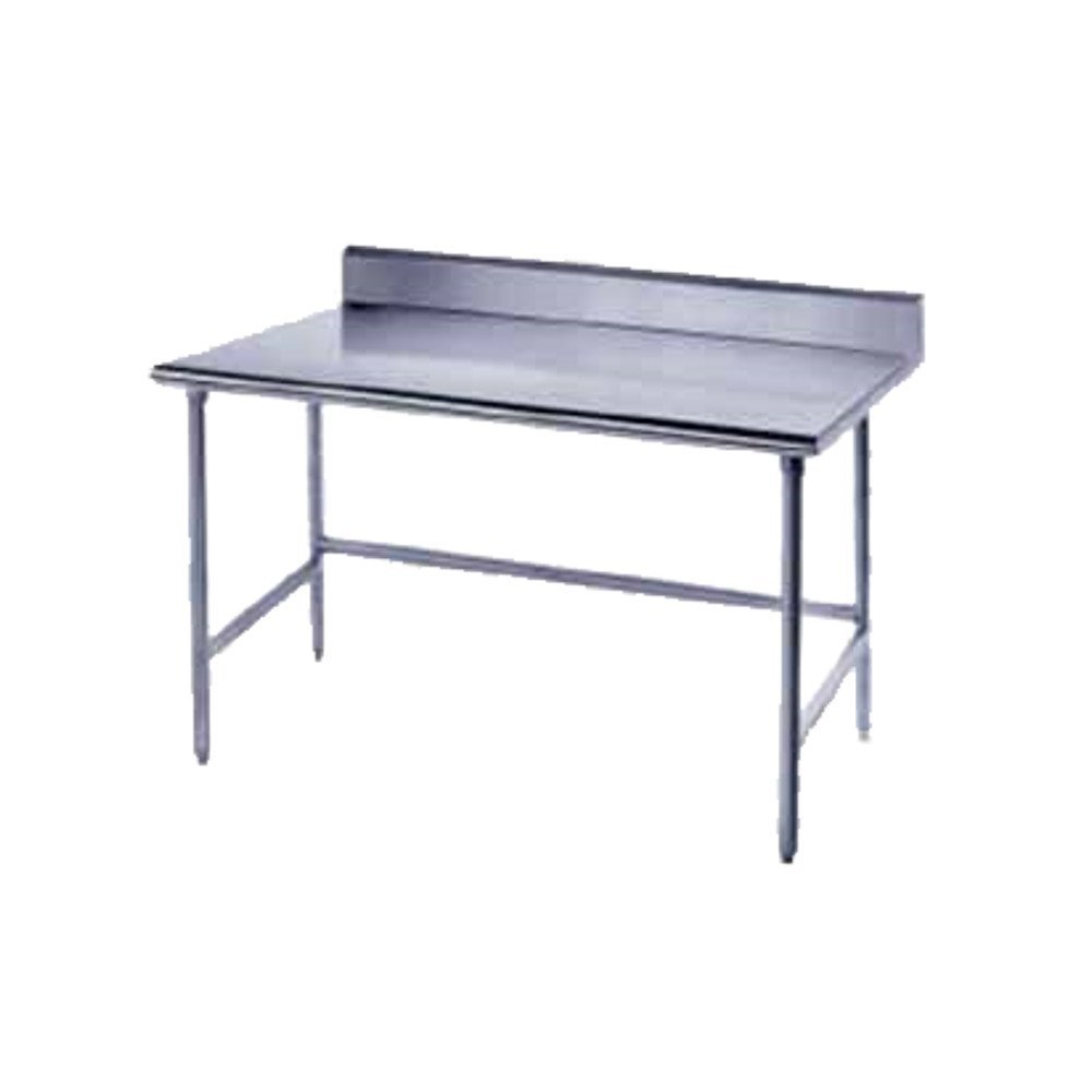 Heavy Duty Stainless Steel Top Workbench Size: 40.5" H x 48" W x 24" D by Advance Tabco – Steel, Silver, Model TKMSLAG-244