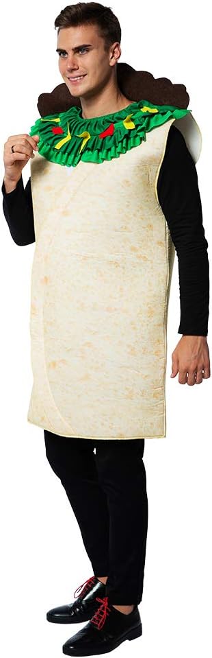 ReneeCho Adult Burrito Costume Halloween Funny Food Costumes Mexican Food Mascot Men Women - Image 3