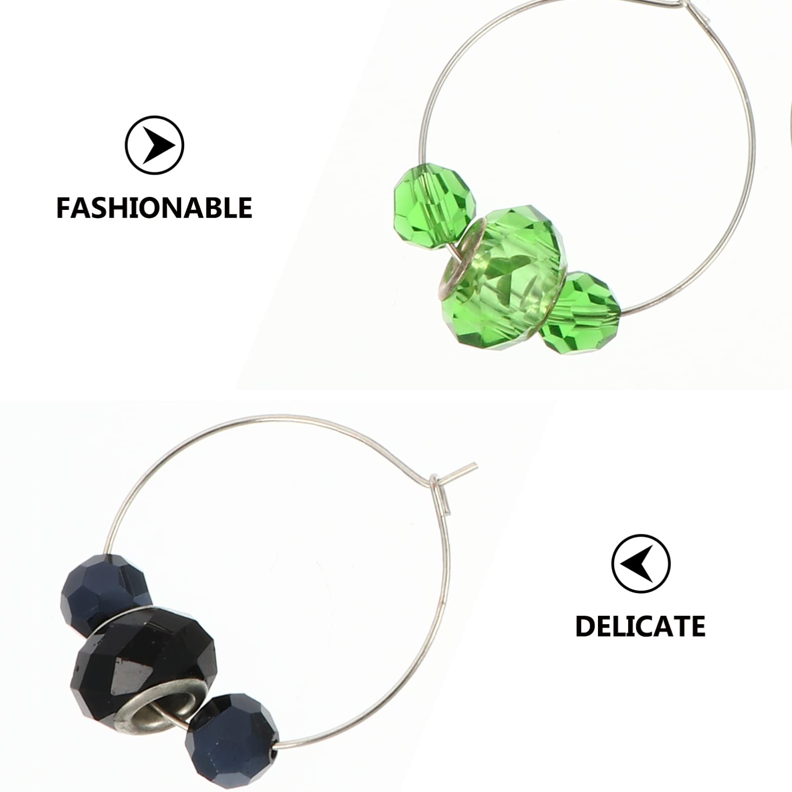 MAGICLULU 18stücke Beads Weincharms Bunte Weinglasmarkierer Für Partys Hochzeiten Feiern Praktische Identifikationsringe Für Wein Und Cocktailgläser Einzigartige Glasdekoration