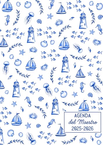 Agenda Del Maestro: Cuaderno Para Docentes De Educación Primaria, Semanal Y Mensual, Tamaño A4