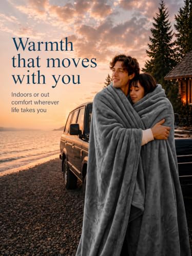 Image of Utopia Bedding Ultra Soft Fleece Bed Blanket Queen Size Grey (90x90 Inches)