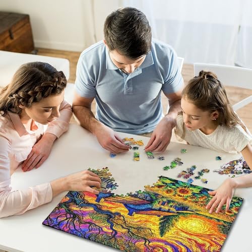 Puzzle de 1000 piezas con encaje perfecto y diseño artístico de papel decorativo 6
