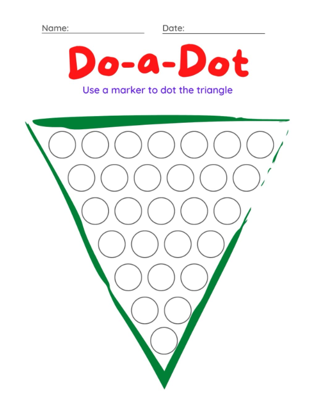 Do a Dot: 26 Dot marker a-z activity colour pages