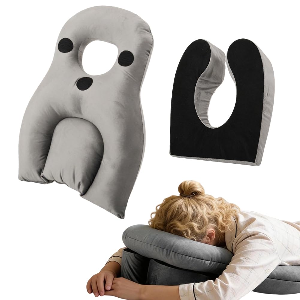 Cuscino per il viso verso il basso, cuscino di posizionamento per dormire sulla pancia, poggiatesta con foro per viso, comfort post-operatorio BBL, recupero retina, chirurgia oculare, cuscino di massa