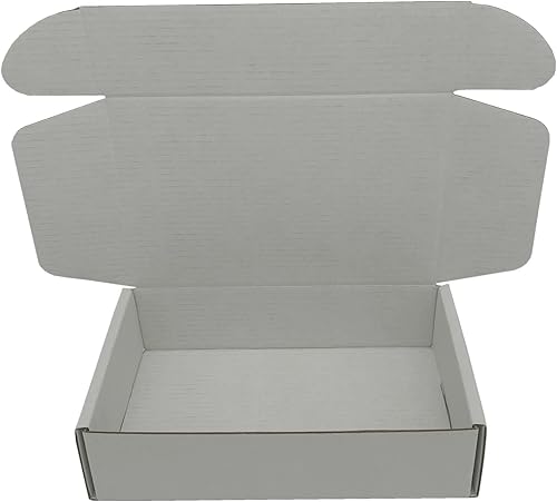 Cajas de envío pequeñas de 8 x 5.5 x 1.6 pulgadas, cajas de cartón corrugado blanco, paquete de 24 sobres (tamaño interior 7.3 x 5.3 x 1.5 pulgadas)