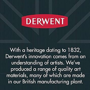 Derwent Pastel Pencils, 4mm Core, Metal Tin, 12 Count (32991)