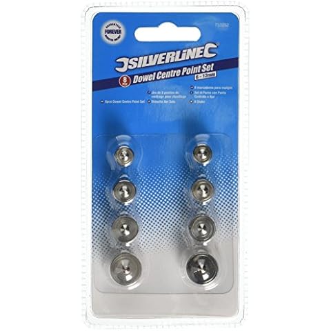 Silverline Dowel Centre Point Set 8 Pieces Cover