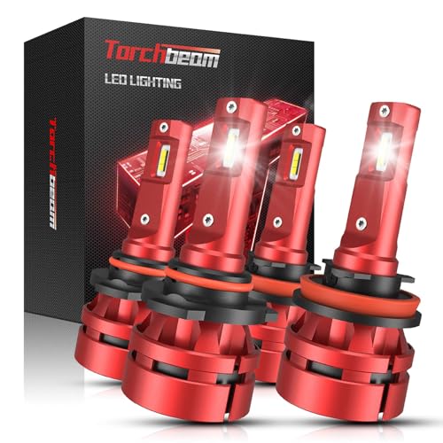 Image of Torchbeam 9005 /H11 LED Fog Lights 1:1 Replacement, 65000LM 12X Brighter, 100,000Hrs, Plug and Play