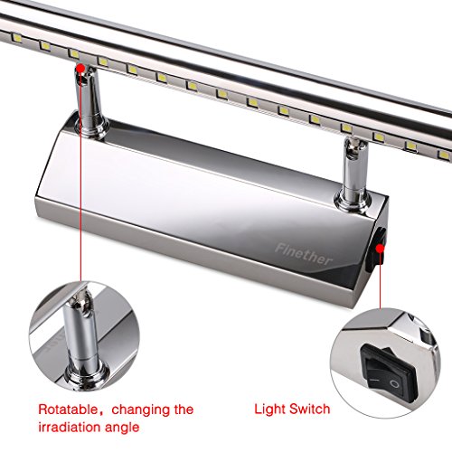 Finether Lampada Bagno Specchio Luce LED per
