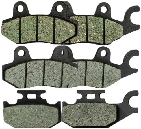Foreverun Motor Front and Rear Brake Pads for Yamaha YXR 450 Rhino 2004-2009