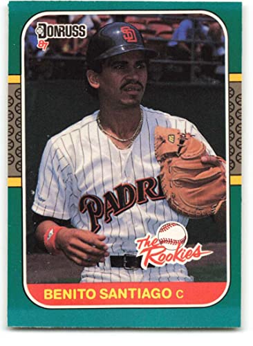 1987 Donruss Rookies #44 Benito Santiago NM-MT San Diego Padres Baseball 1987 Donruss Rookies #44 Benito Santiago NM-MT San Diego Padres Baseball