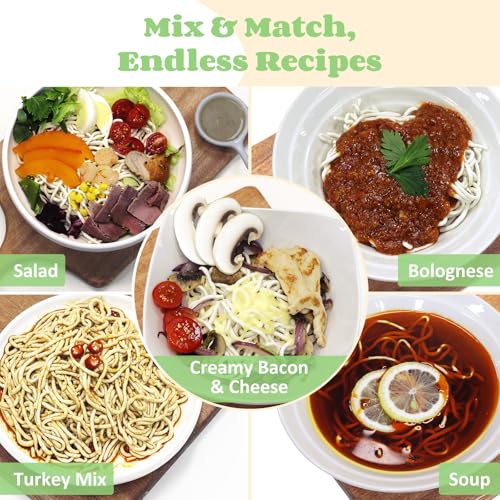 HealSpot Tofu Noodles,High Protein Ramen,Sugar Free Pasta,Low Carb,Low Fat,Low Glycemic,Non GMO,Keto & Plant Based Friendly,Ready to Eat Meals,Made with Pure Soy Milk,Soft,Easy to Digest(6 packs)