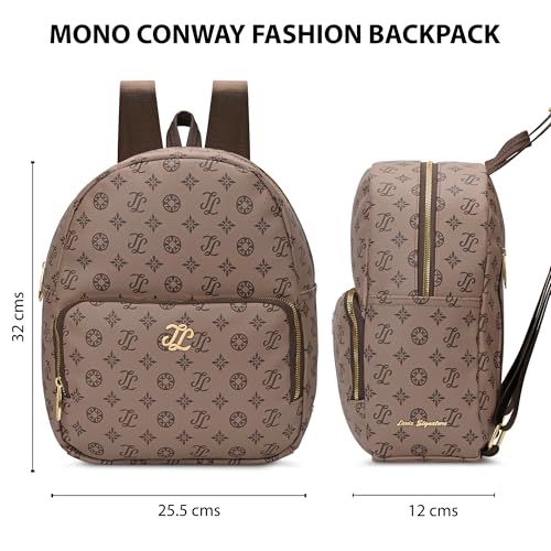 Image of Lavie Signature Women's Colourblock Conway Fashion Backpack for Women | Fashion Backpack for Work | Ladies purse | Stylish Shoulder Bag | Gift For Women