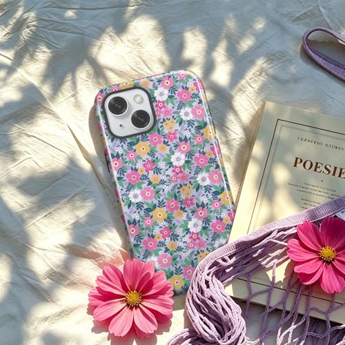 Turenature Compatible with iPhone 15 Case Cute Floral Print-Style-10 - image 7