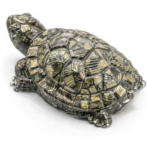 Image of Large Pyrite Tortoise Original Certified, Pyrite Turtle Energy Symbol