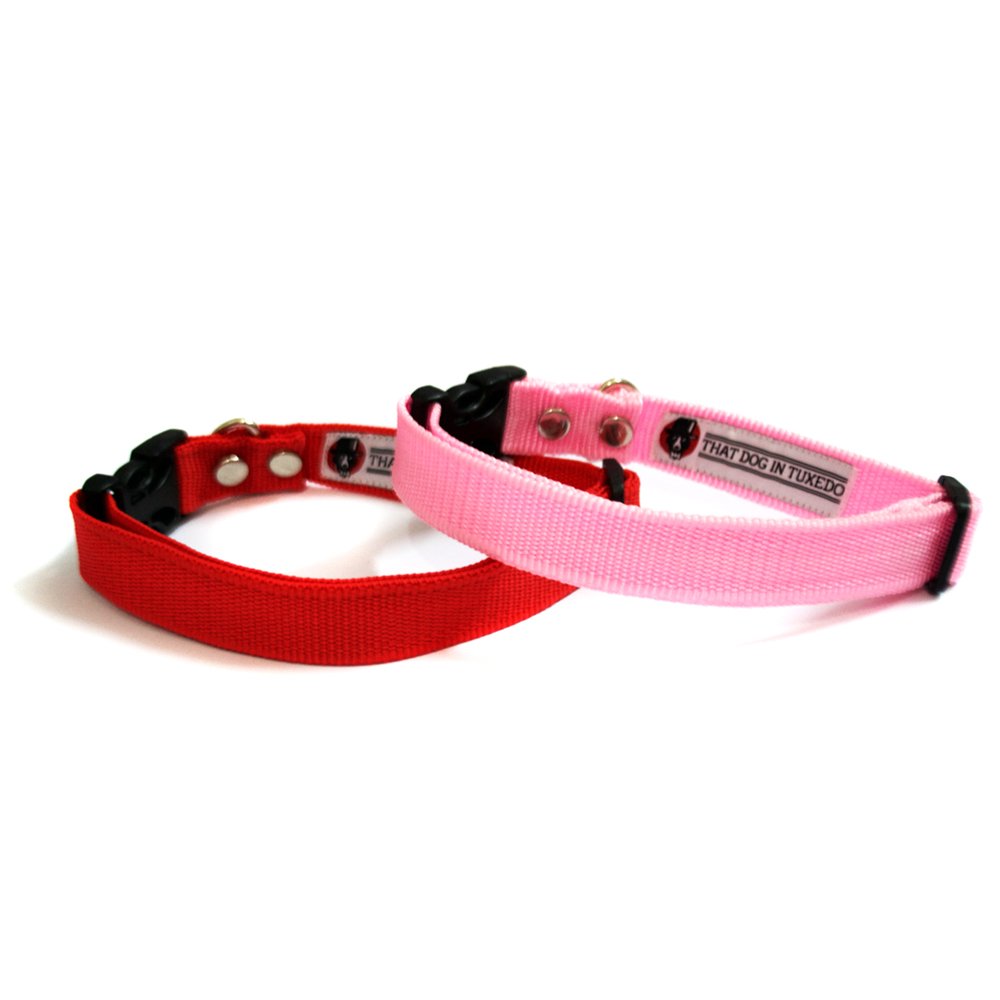 That Dog in Tuxedo Pink and Red Dog Collar Combo (M-L) - Colour-Furr Collection (B01JJLLQNK) Amazon Price History, Amazon Price Tracker