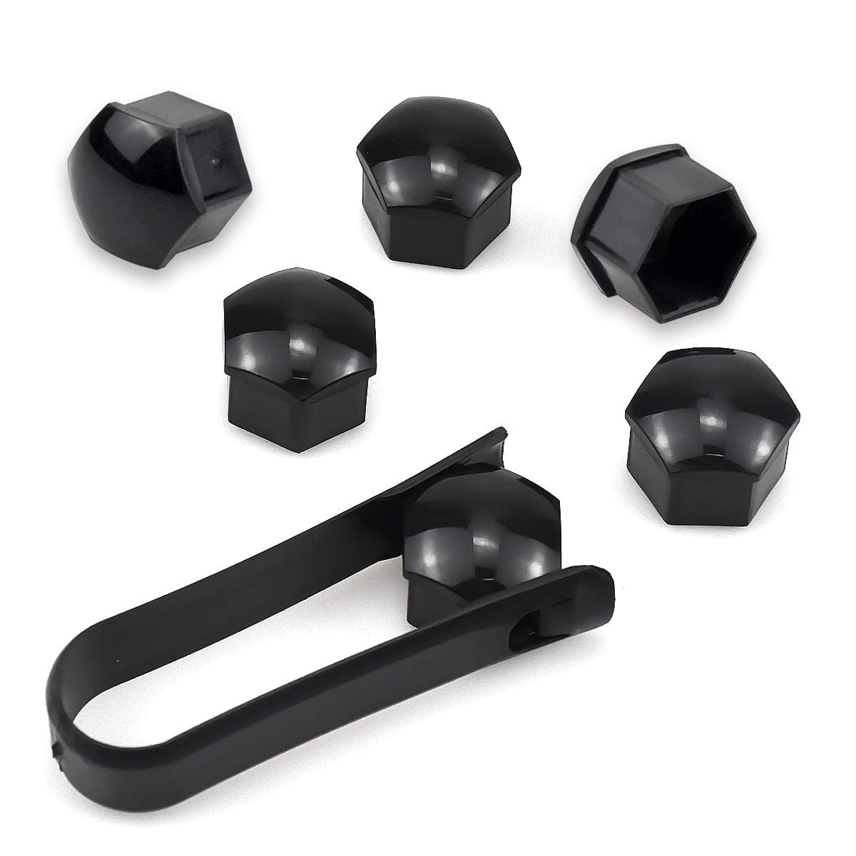 Parti di alta qualà 100% nuovissime COPERTURE DUTE RUOTA 19MM Accessori Nero Durevole Sostuzione del tappo di bloccaggio utile