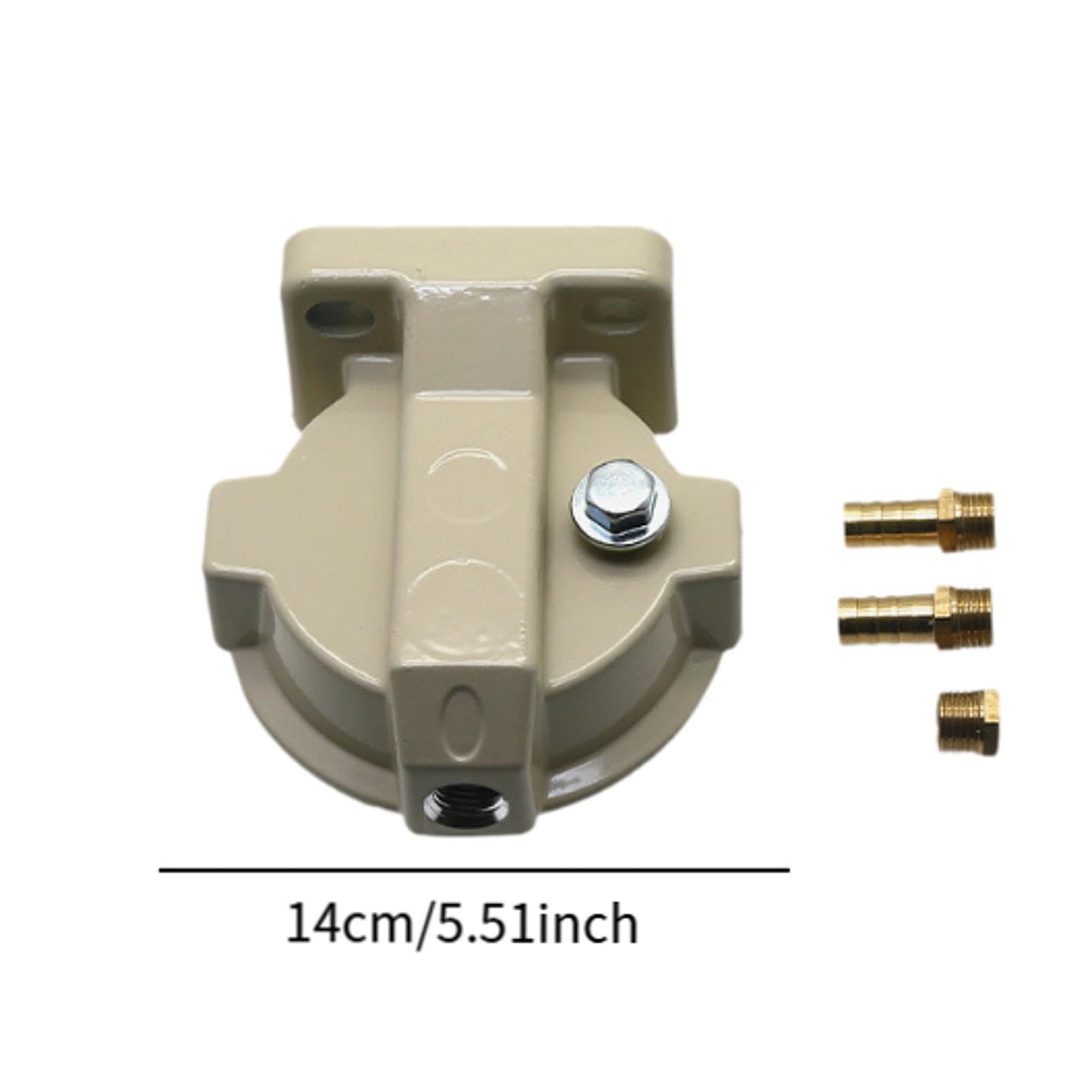 Soporte separador de agua y combustible 18-7932 S3213, Base de filtro compatible con Mercruiser Stern Drive 89876A3 89876 55481 Filtro de combustible Filtro de gasolina(For S3227)