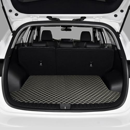 に適合するマツダ3 に適合するアクセラBPセダン 2019-2025用 トランクマット トランクライナー カーペット リアトランクプロテクターパッド 防水 リアトランクプロテクターパッド(ブラックベージュ)