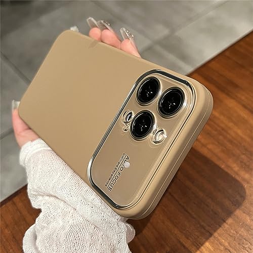 Couverture de téléphone iPhone 12 Pro Max kaki silicone liquide antichoc