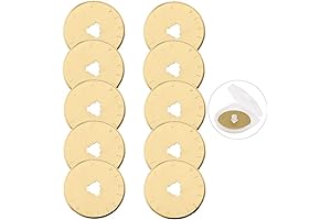 AUTOTOOLHOME Titanium Rotary Cutter Blades 28mm 10 Pack