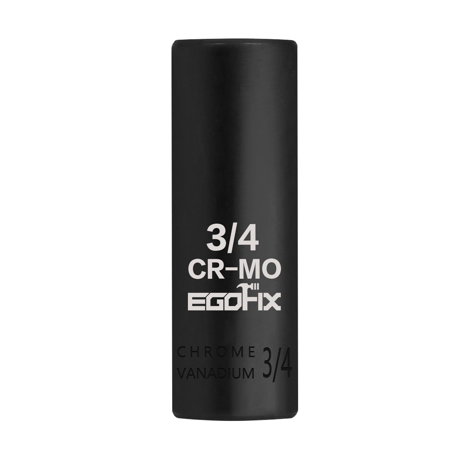 3/8" Drive Deep Impact Socket, 3/4 Inch SAE Socket, CR-MO 6 Point for Easy Removal of Axle Nut