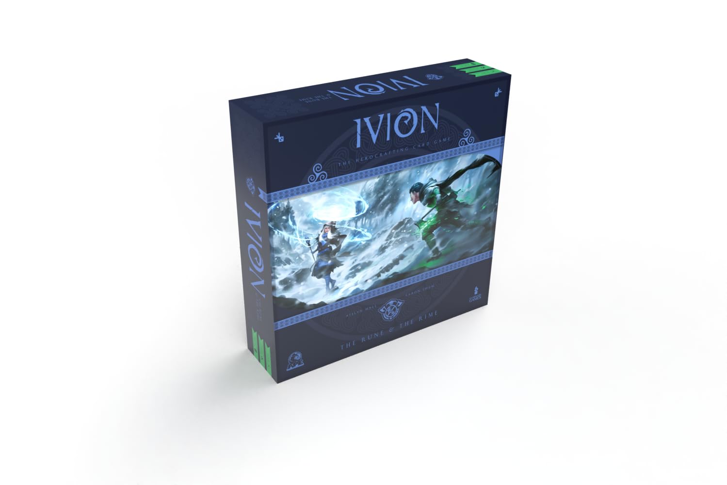 APE Games: Ivion: The Rune & The Rime - Herocrafting, Fantasy Fighting Deck-Building Board Game, Stand-Alone & Cross Compatible, Ages 13+, 2 Players