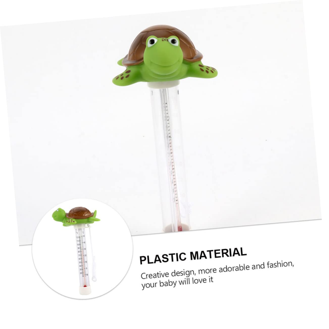 UPKOCH 3 Pièces Thermomètre Flottant pour Spa Mesure de Température de Eau Facile à Lire à Utiliser pour Étang Aquarium Accessoire Pratique Corde de Fixation