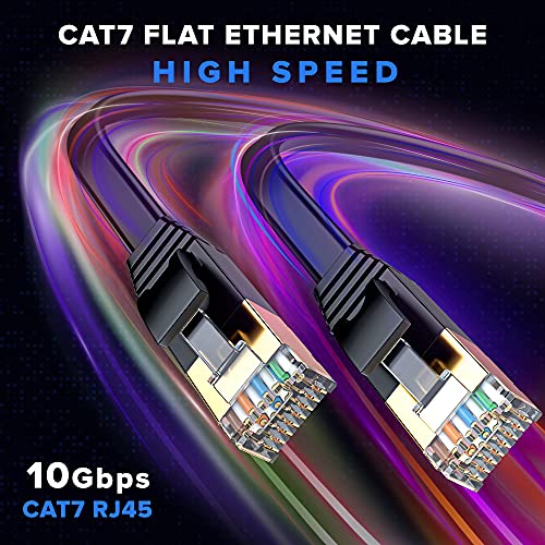 Cable Ethernet CAT7 plano 5 unidades 1.83 m gris miniatura 6