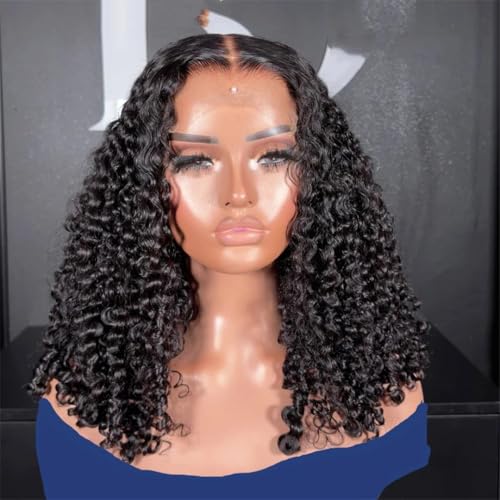 Wig BOB 13x6 en cheveux naturels bouclés de 8 pouces