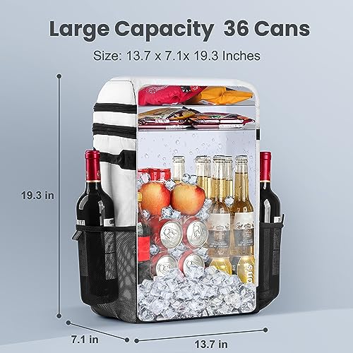 Cooler-Backpack-36-Cans-Multifunctional-Leakproof-Cooler-Backpack-with-Padded-Top-Handle-Mesh-Pocket-for-Camping-BBQ