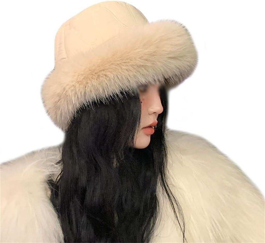 Autumn and Winter Women Hair Along The Thick Warm Fisherman's Hat Outdoor Cold Small Basin