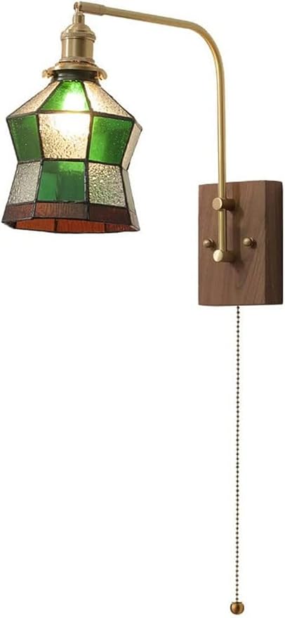 PenKee Brushed Brass Adjustable Wall Lights Glass Shade E27 1-Light Wall Sconce Japanese Bathroom Living Room Wall Lamps Study Reading Wall Lighting H10.24in Bedside Decor Lamp Lofty Ambition PenKee