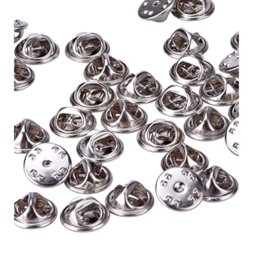 HOODANCOS 200pcs Metal Butterfly Hat Clutch Badge Clutches Pin Backs Replacement for Lapel Pins