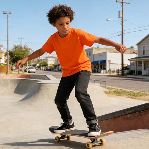 Image of Magic Park 6M-14Y Baby Short Long Sleeve Tee Tops Toddler T-Shirt Kids Solid Color Shirts Boys Girls Casual Blouse