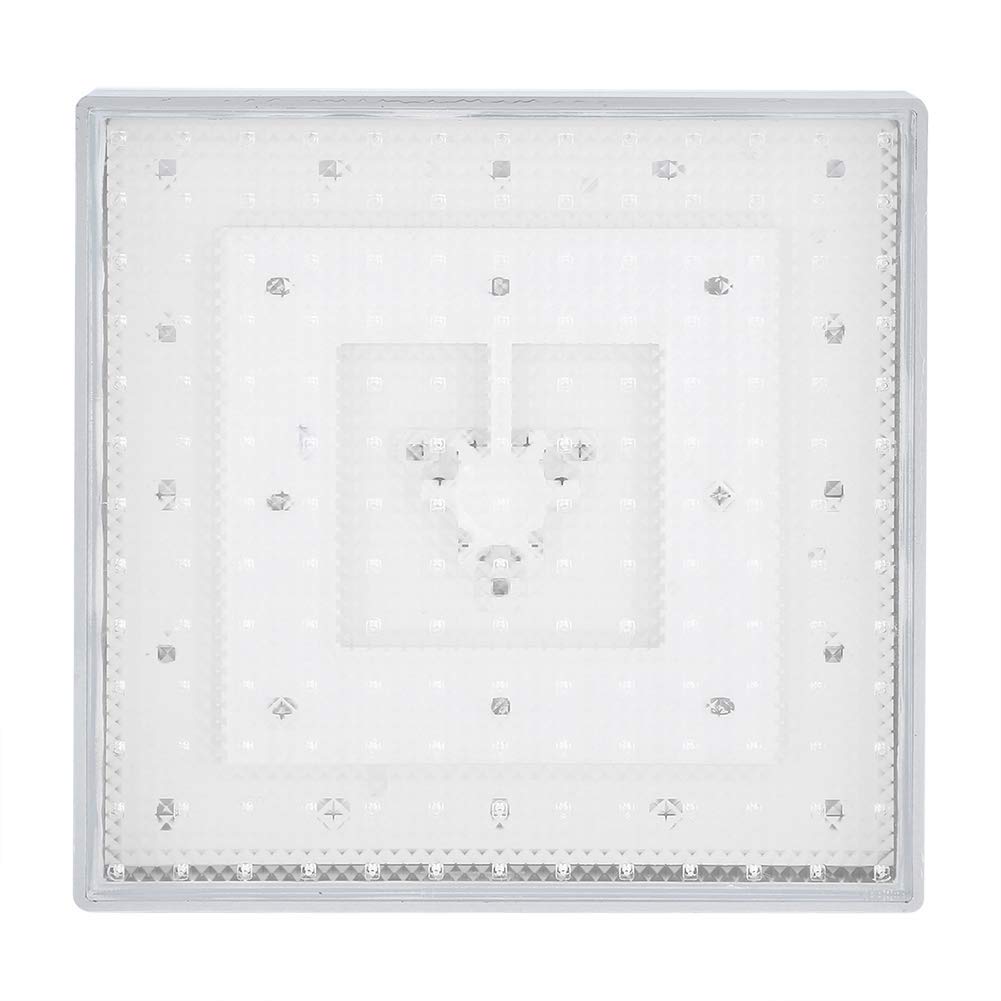 Ejoyous Soffione, Soffione Doccia a LED Quadrato, soffioni Doccia fissi da 8 '' Soffione Doccia Cromato Ultrasottile Soffione Doccia ad Alta Pressione con Romantica Luce LED a 7 Colori