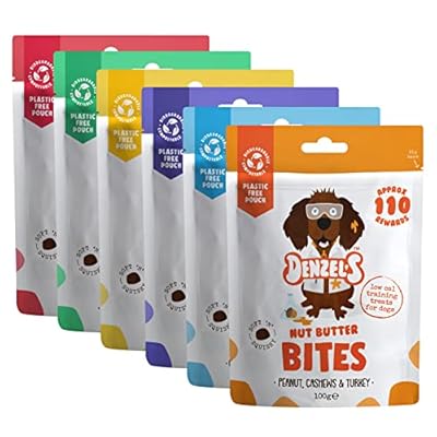 Denzel's Natural Dog Treats - Soft Baked Bites - Variety Pack (6 x 100g)