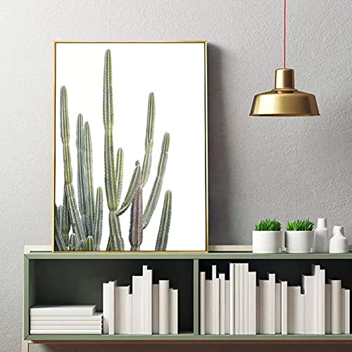 Décoration Salon Tableau Poster Nordique Plante Cactus et Toile Murale Chambre